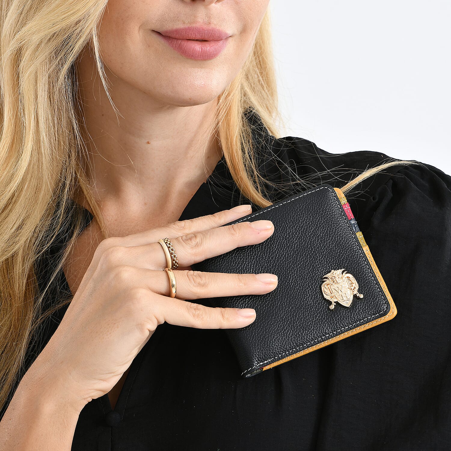 WILLIAM HUNT Genuine Leather RFID Wallet - Black