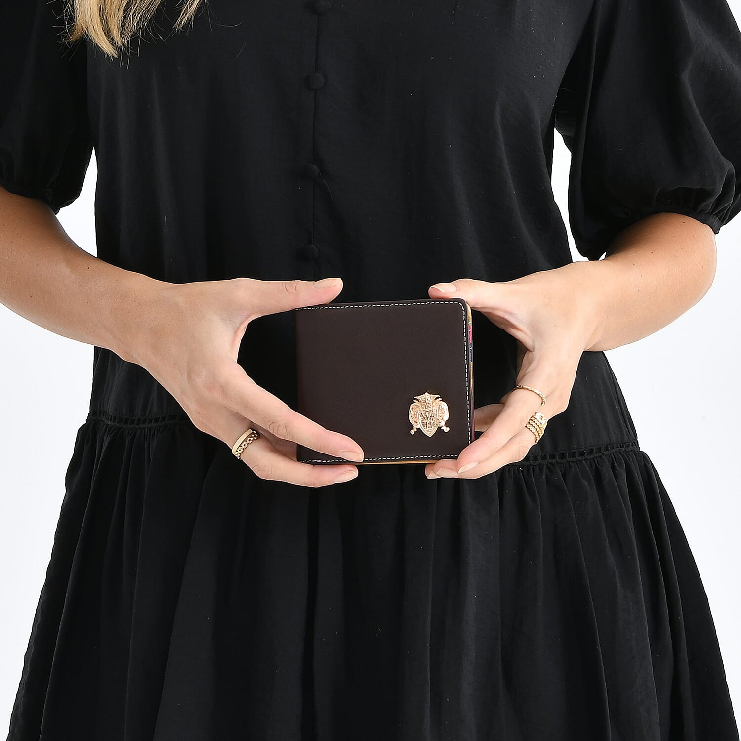 WILLIAM HUNT Genuine Leather RFID Wallet - Brown