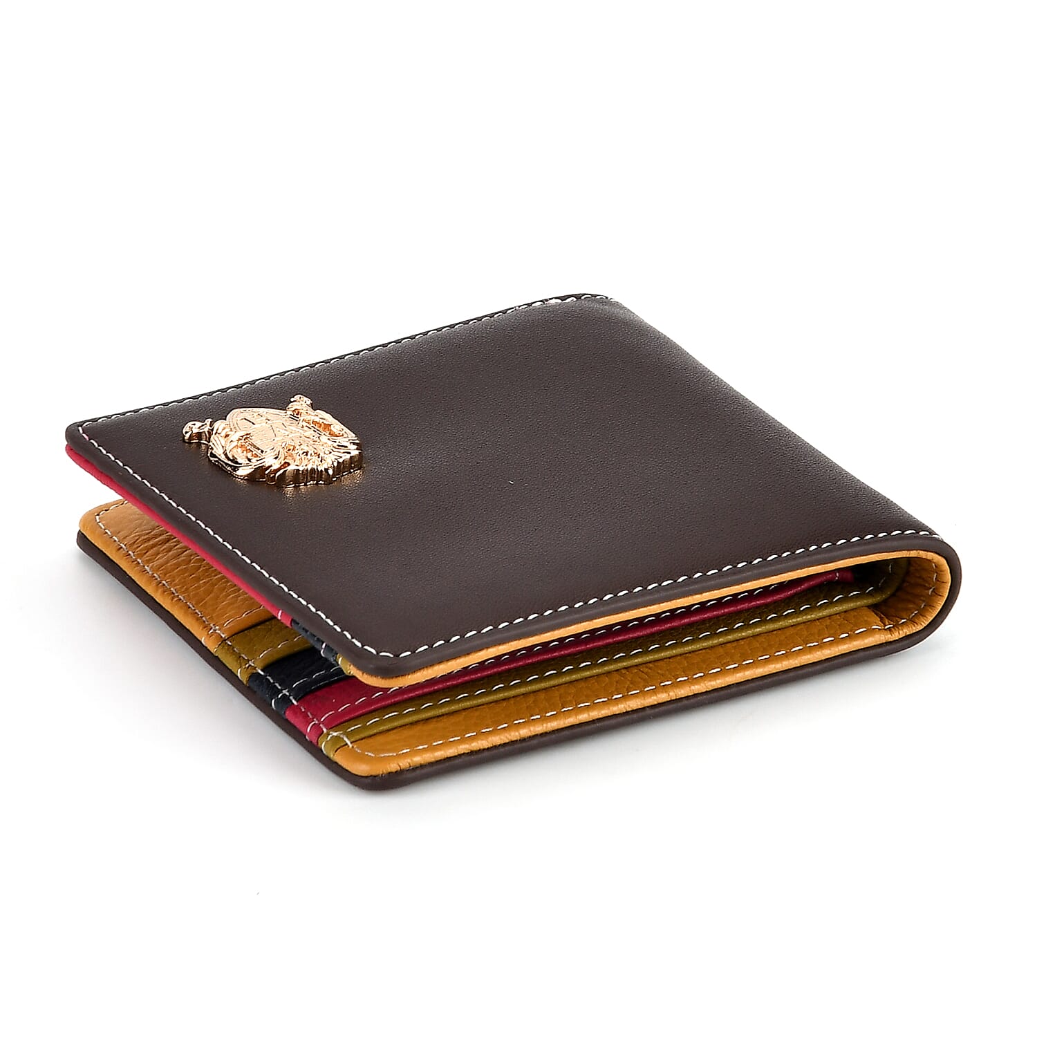 WILLIAM HUNT Genuine Leather RFID Wallet - Brown