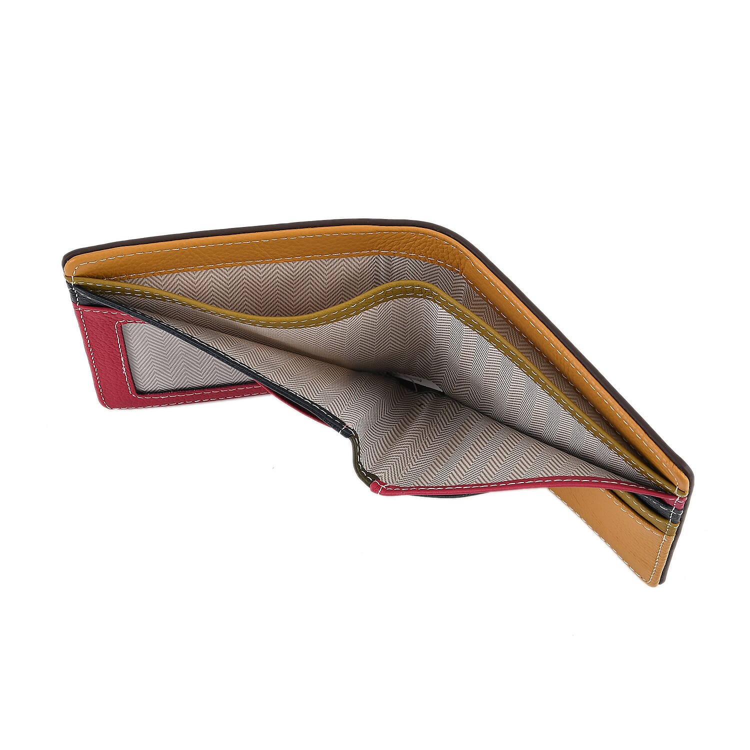 WILLIAM HUNT Genuine Leather RFID Wallet - Brown