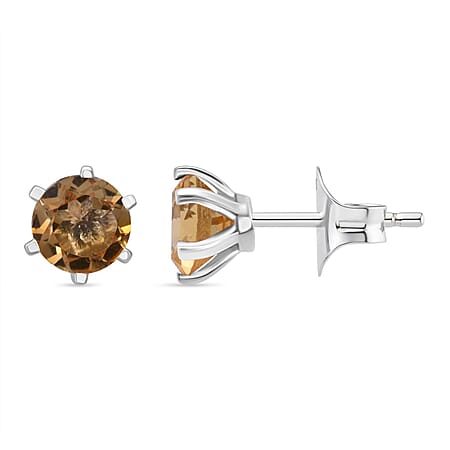 D'Joy Citrine Earring in Rhodium Overlay Sterling Silver 1.71 Ct.