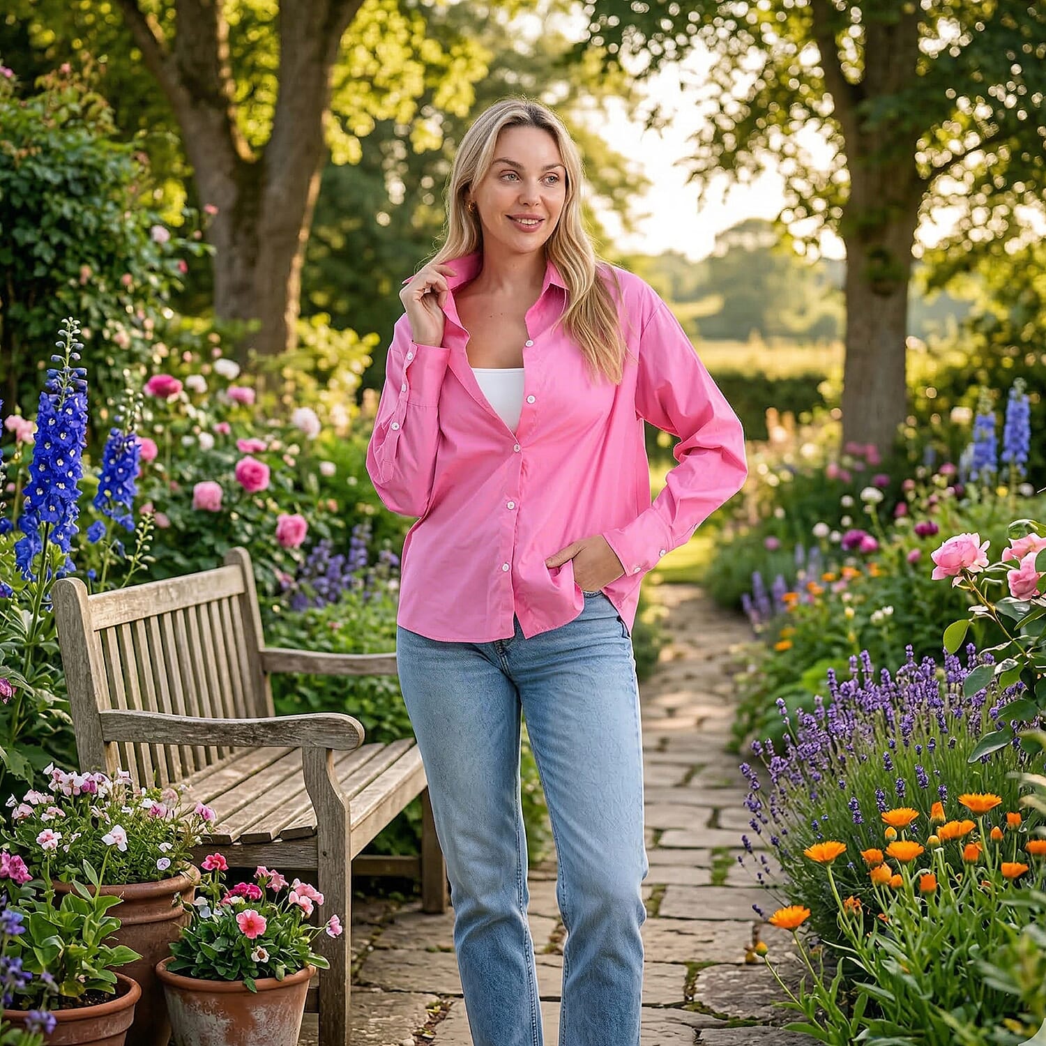 Maisi-Shirt-Size-Medium-Pink-Confetti