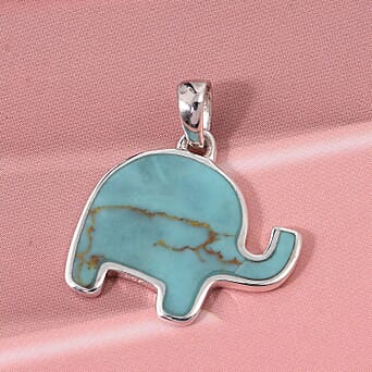 https://tjcuk.sirv.com/Products/82/9/8296315/Greenish-Blue-Turquoise-Elephant-Pendant-Sterling-Silver_8296315_2.jpg?w=342&h=342