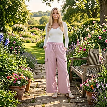 https://tjcuk.sirv.com/Products/82/9/8296364/Maisi-Solid-Jean-and-Pant-Trouser-Size-Medium-Pink-Navy_8296364_1.jpg?w=342&h=342