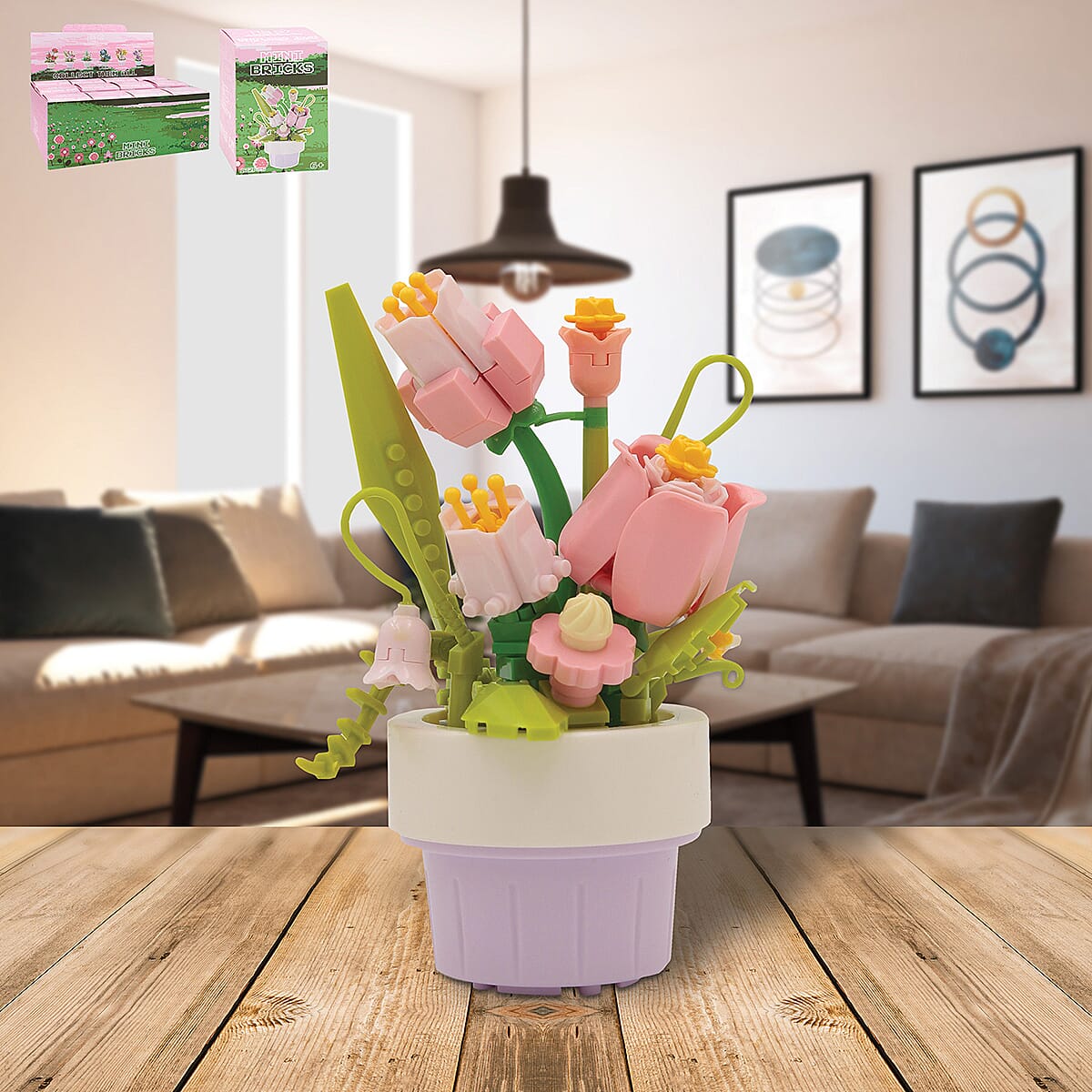 Minibricks Pink Tulips.