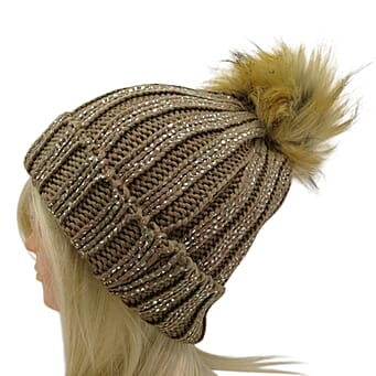 https://tjcuk.sirv.com/Products/82/9/8296513/Plush-Fleece-Lined-Faux-Fur-Pom-Pom-Hat-Brown_8296513.jpg?w=342&h=342