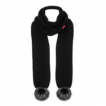 https://tjcuk.sirv.com/Products/82/9/8296518/Long-Knitted-Pom-Pom-Scarf-Black_8296518.jpg?w=342&h=342