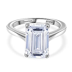 LUXURIANT 5 Carat Lab Grown Diamond Solitaire Ring in 950 Platinum