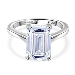 LUXURIANT 5 Carat Lab Grown Diamond Solitaire Ring in 950 Platinum