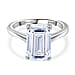 LUXURIANT 5 Carat Lab Grown Diamond Solitaire Ring in 950 Platinum