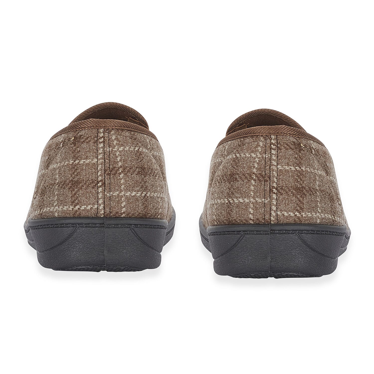 Jo-Joe Gordon Mens Checked Slip-On Slippers