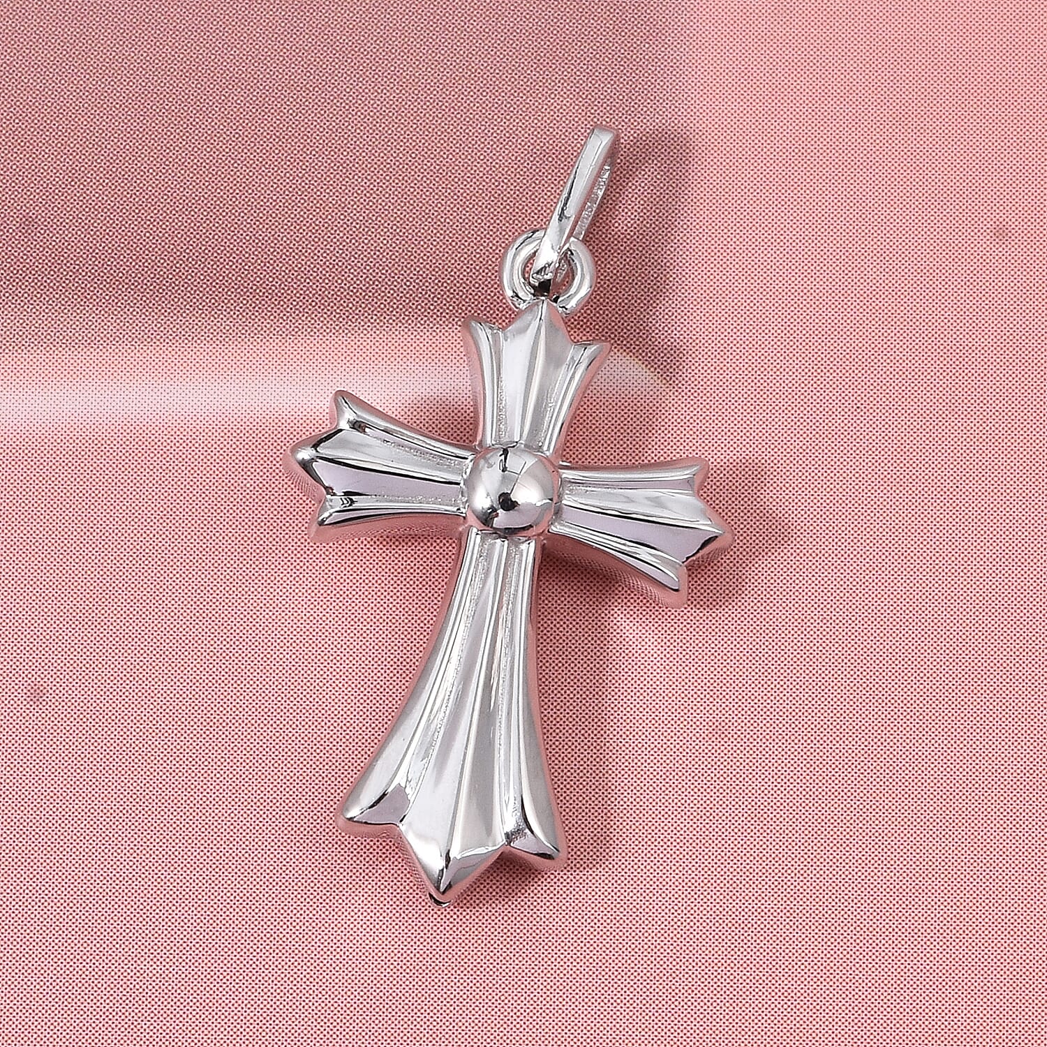 Platinum Treasure of Siam - 999 Platinum (99.9 % Purity) Ball Cross Pendant