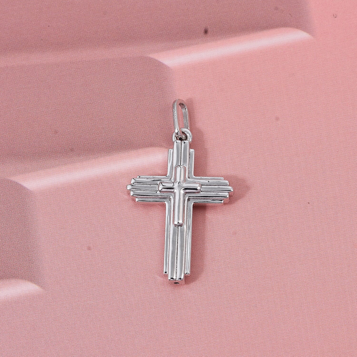 Platinum Treasure of Siam - 999 Platinum (99.9 % Purity) Cross Pendant. Platinum wt 1,00 Gms