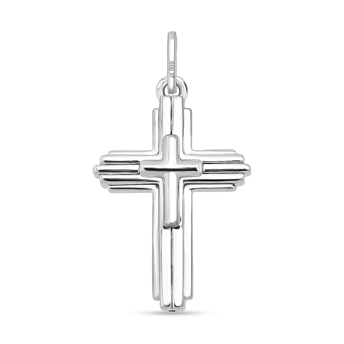 Platinum Treasure of Siam - 999 Platinum (99.9 % Purity) Cross Pendant. Platinum wt 1,00 Gms