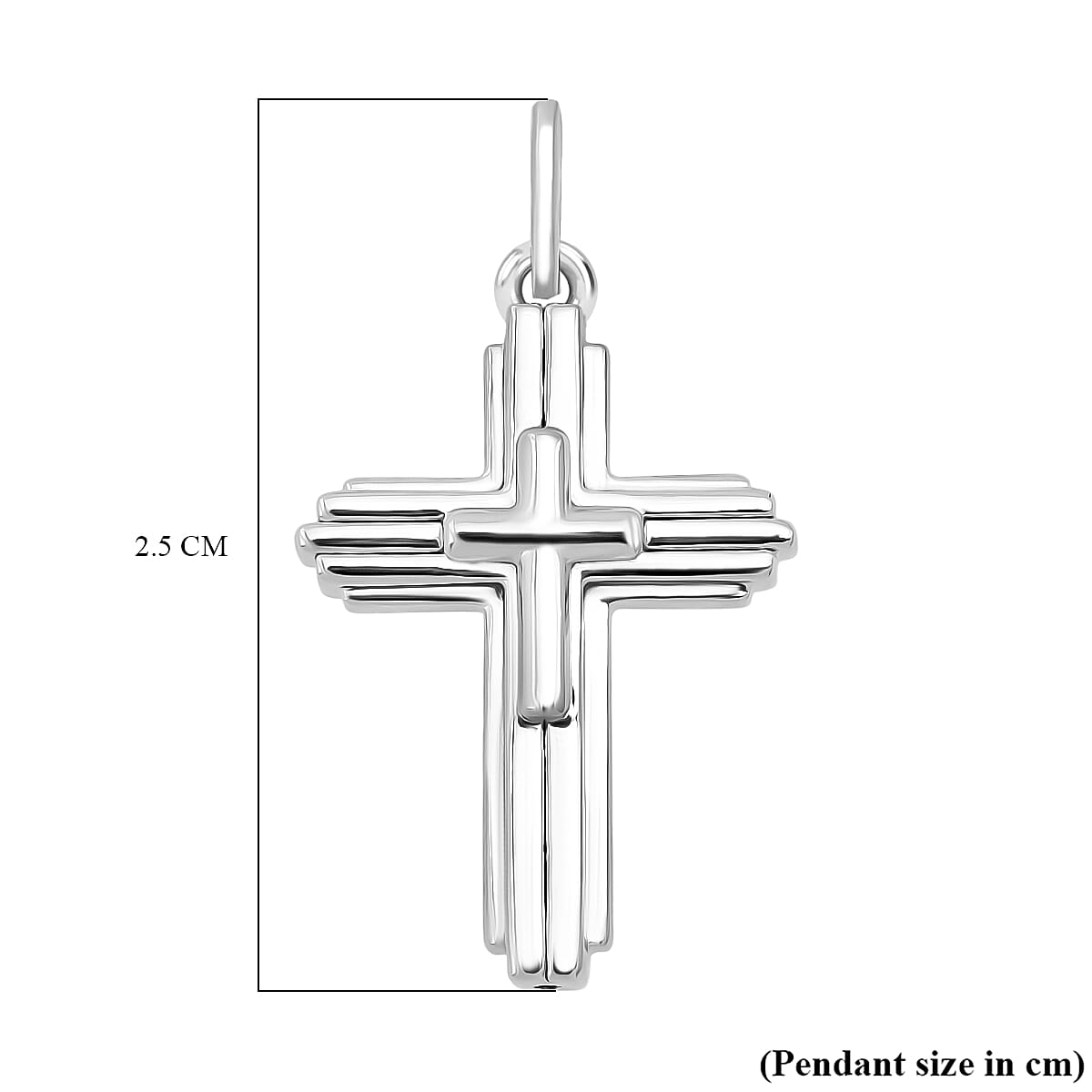Platinum Treasure of Siam - 999 Platinum (99.9 % Purity) Cross Pendant. Platinum wt 1,00 Gms