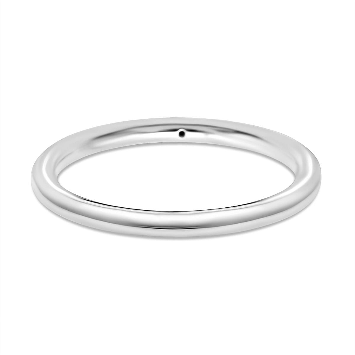 999 White Platinum Band Ring