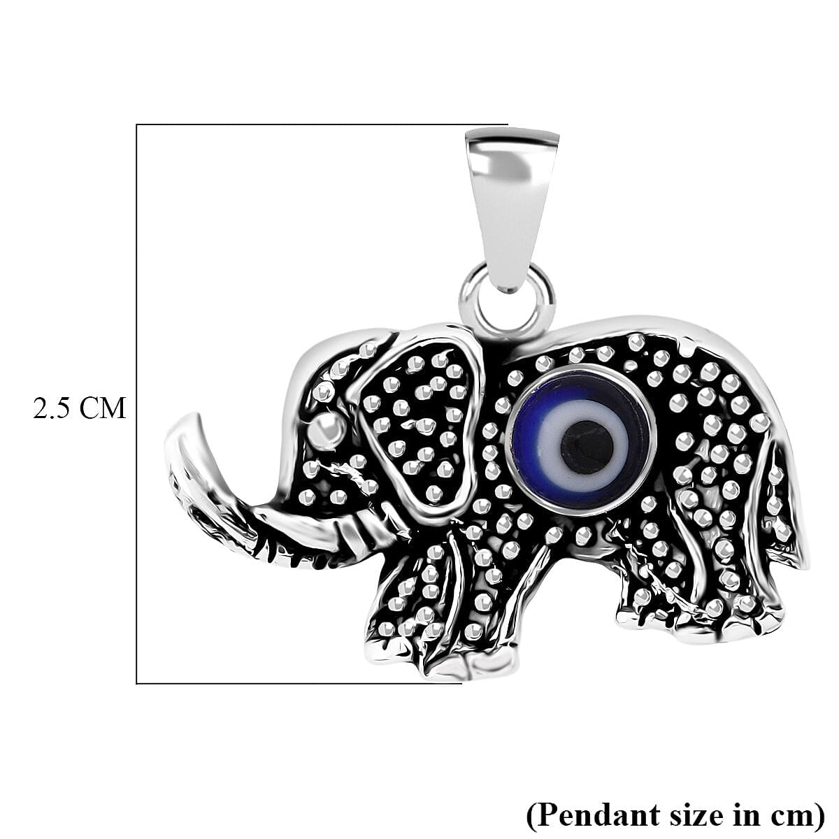 Purple Mother of Pearl Oxisided Elephant Pendant Sterling Silver, Silver Wt. 5.60 Gms.