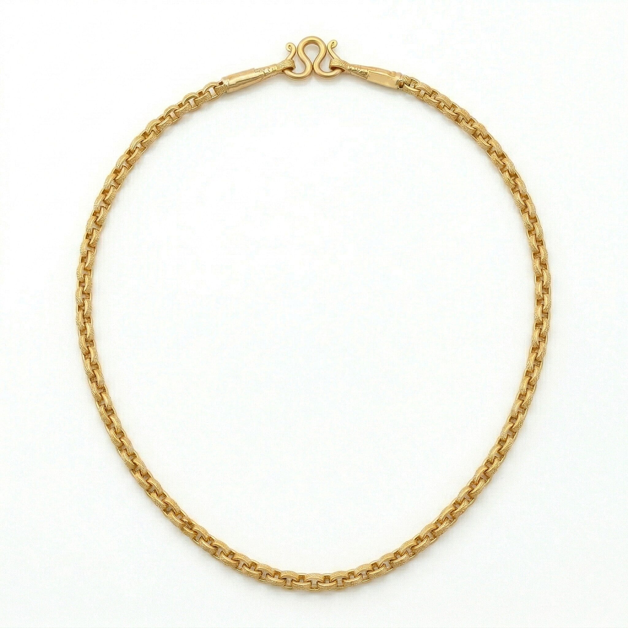 LIVE FROM BANGKOK DEAL- 22K Yellow Gold (91.6% Purity) Necklace (Size - 18), Gold Wt. 7.60 Gms