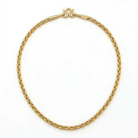 LIVE FROM BANGKOK DEAL- 22K Yellow Gold (91.6% Purity) Necklace (Size - 18), Gold Wt. 7.60 Gms