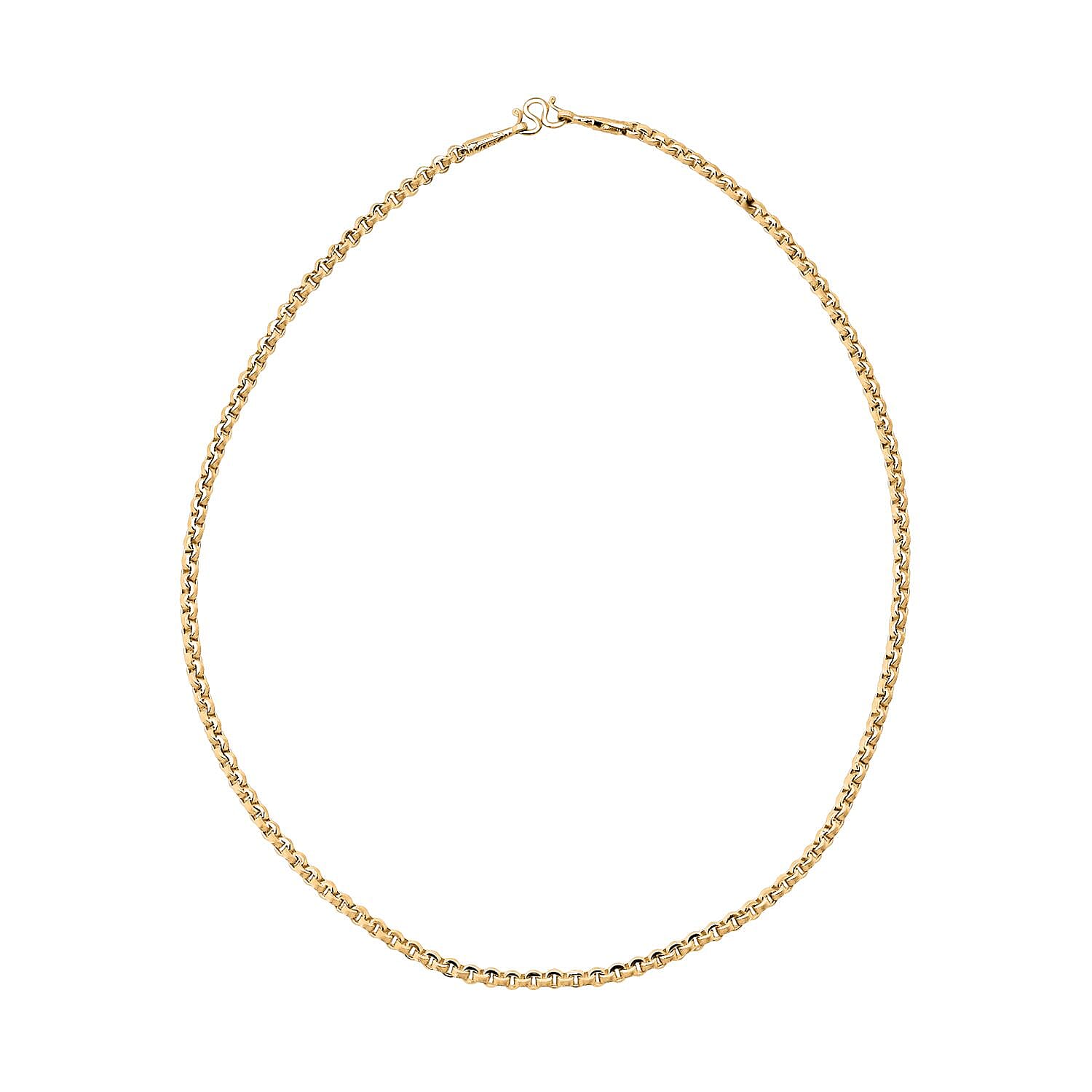 LIVE FROM BANGKOK DEAL- 22K Yellow Gold (91.6% Purity) Fancy Necklace  (Size - 20), Gold Wt.7.65 Gms