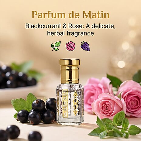 Jaipur Fragrance - Set of 2 - Royal Oudh Ritual Attar Set - Adonis Rose - Frankincense Attar with Oudh Musk in Jojoba Oil