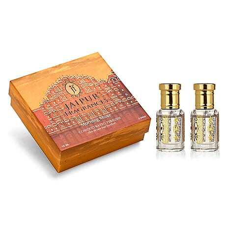 Set of 2 - Royal Oudh Ritual Attar Set - Adonis Rose - Frankincense Attar with Oudh Musk in Jojoba Oil