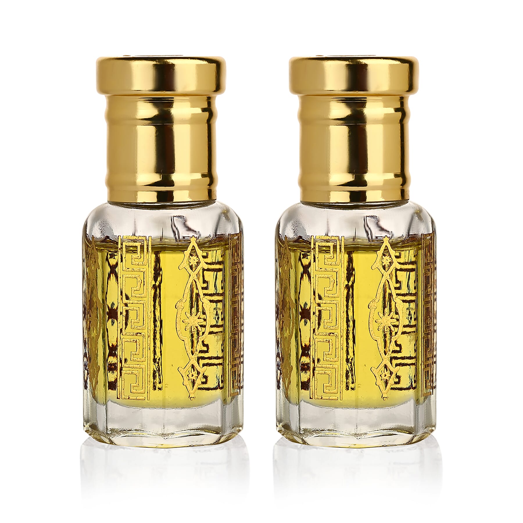Jaipur Fragrance - Set of 2 - Morning Muse Attar Set - Parfum de Matin Blackcurrant Rose - Jasmine with Winsome Sweet Floral Gourmand