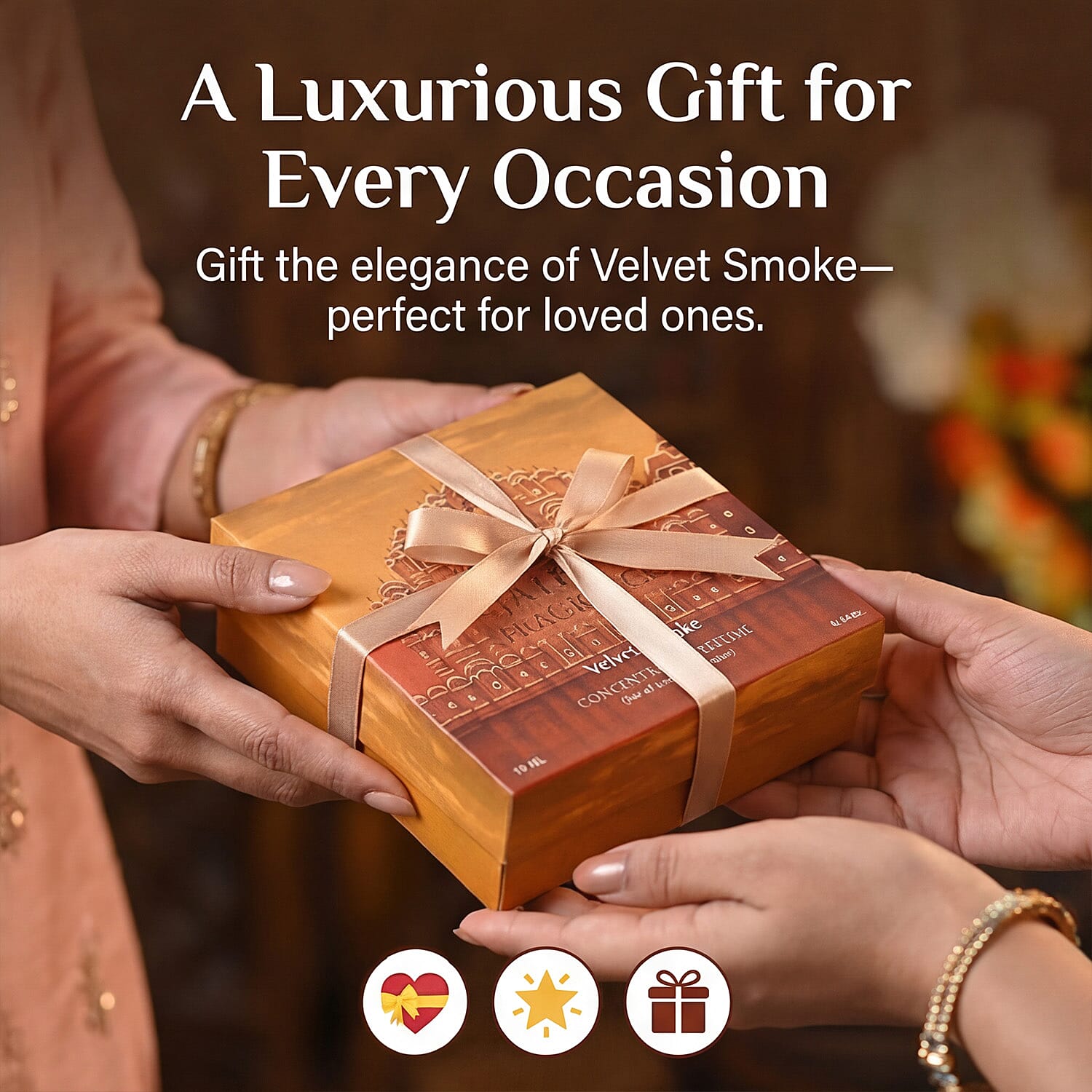 Jaipur Fragrance - Set of 2 -Velvet Smoke Attar Perfume Oil Set - Attar Zephyr (Resinous Rose - Frankincense) - Attar Musk (Clean White Musk)
