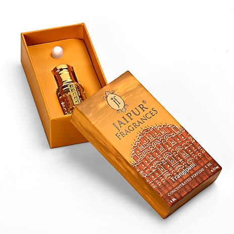 Jaipur Fragrance- 100% Natural Concentrated Perfume - 5ml (Frangipani)