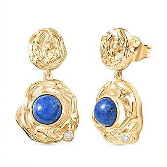 https://tjcuk.sirv.com/Products/82/9/8299838/EverTrue-Lapis-Lagoon-White-Zircon-Earring-in-Yellow-Gold-Tone-4-82-Ct_8299838.jpg?w=342&h=342