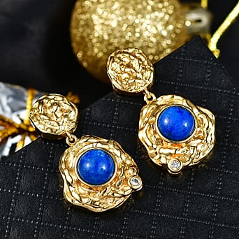 https://tjcuk.sirv.com/Products/82/9/8299838/EverTrue-Lapis-Lagoon-White-Zircon-Earring-in-Yellow-Gold-Tone-4-82-Ct_8299838_1.jpg?w=342&h=342