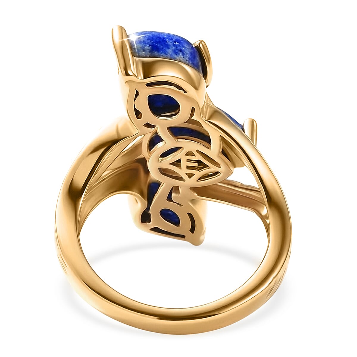 EverTrue Lapis Lagoon Ring in Yellow Gold Tone 5.21 Ct.