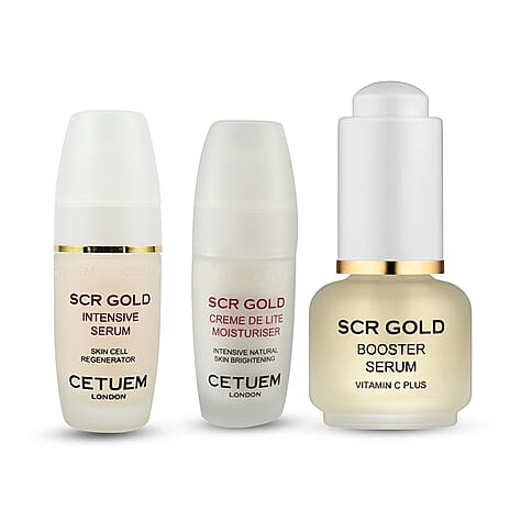 Cetuem Trio Bundle (Includes 50ml Creme De Lite Moisturiser, 50ml Intensive Serum & 15ml Booster Serum)