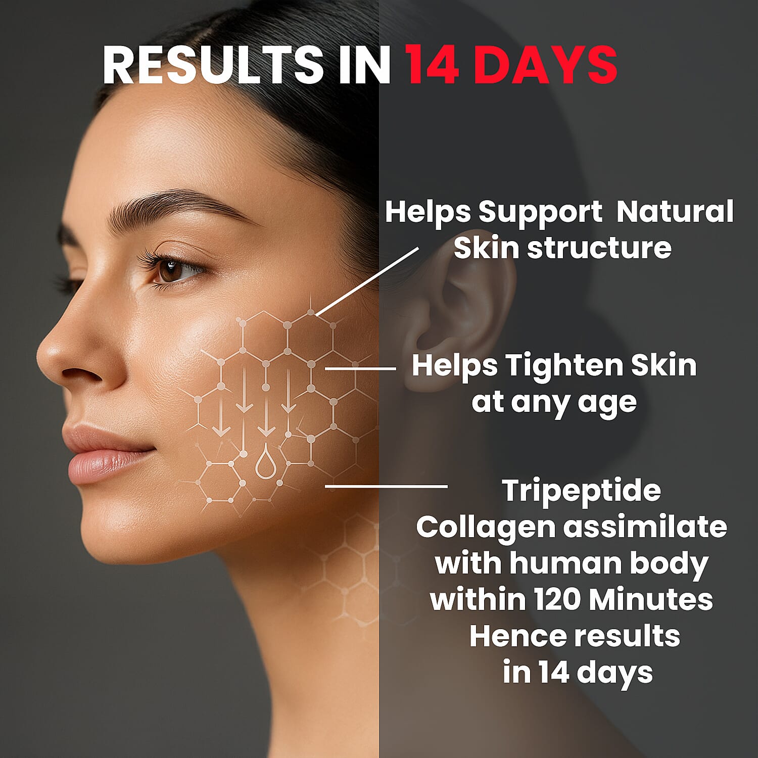 Fountain of Youth Lifestyle Pure Tripeptide Collagen - 100gm