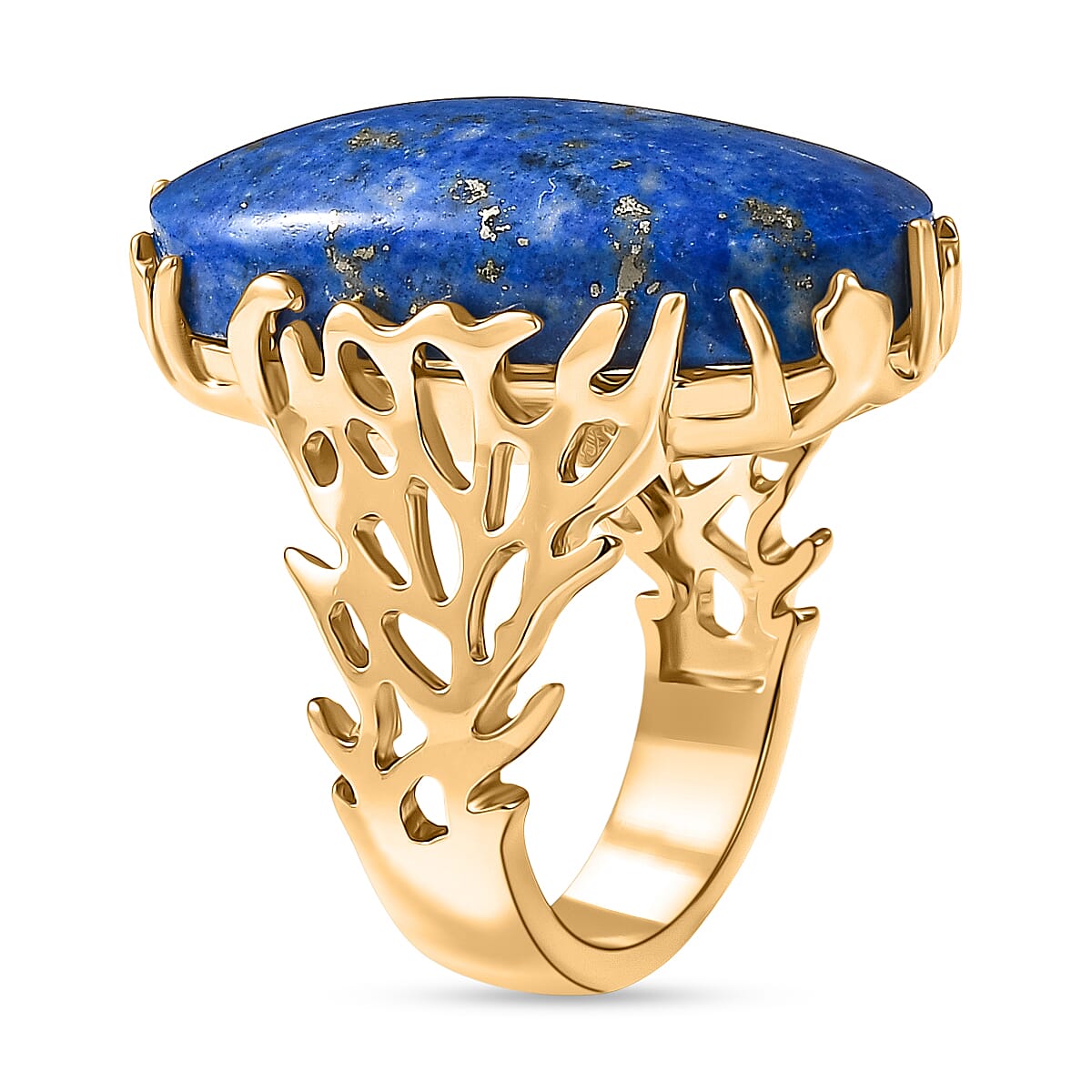 EverTrue Lapis Lagoon Ring in Yellow Gold Tone 20.25 Ct.