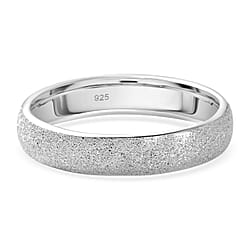 Sterling Silver Sandblasted Band Ring