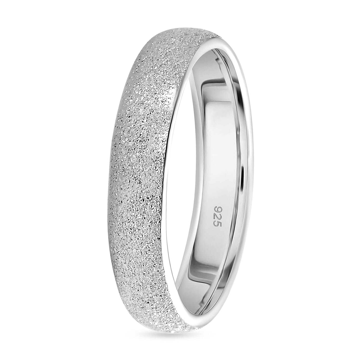 Sterling Silver Sandblasted Band Ring