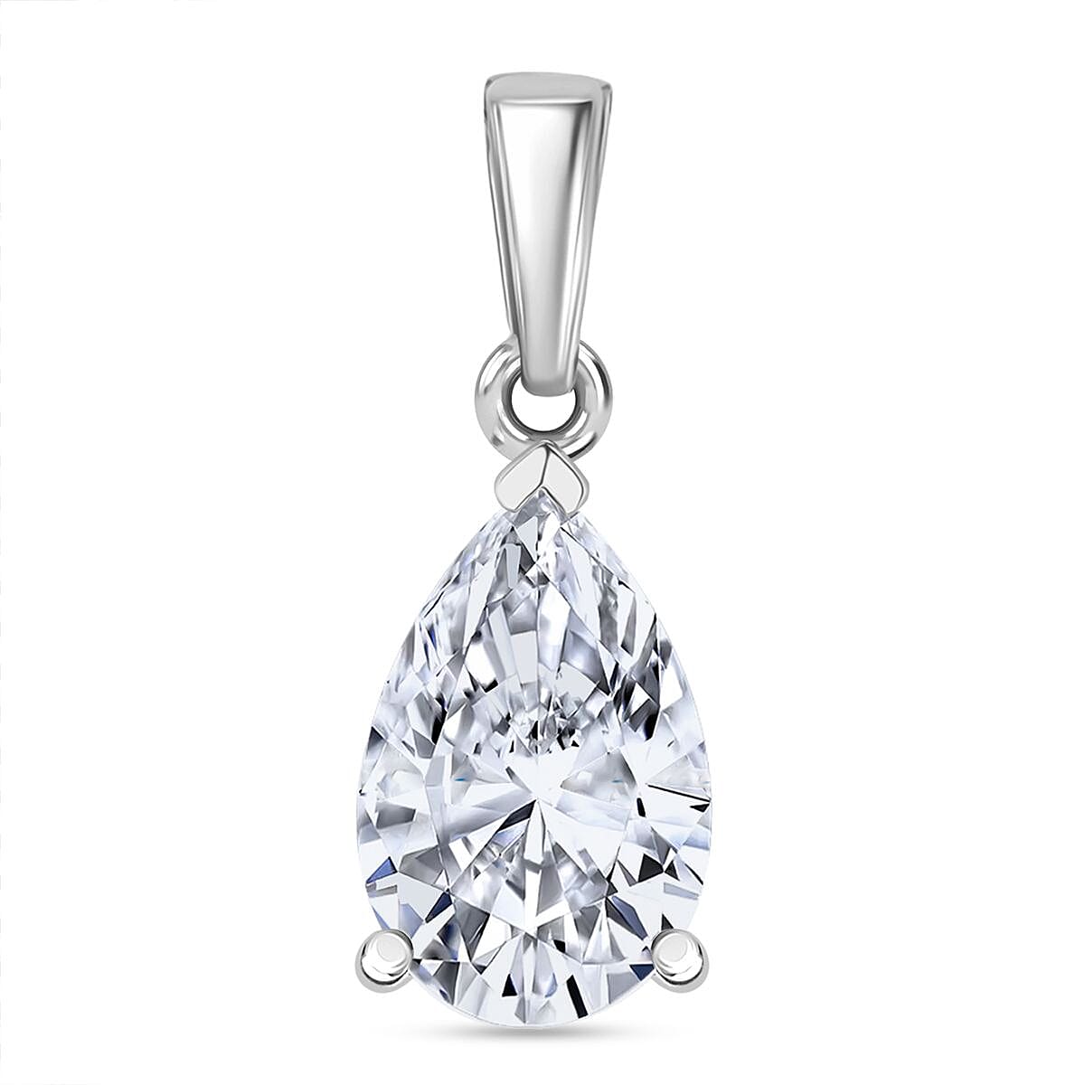 Luxuriant 950 Platinum IGI Certified (VS-EF) Lab Grown Diamond Pendant 2.04 Ct.