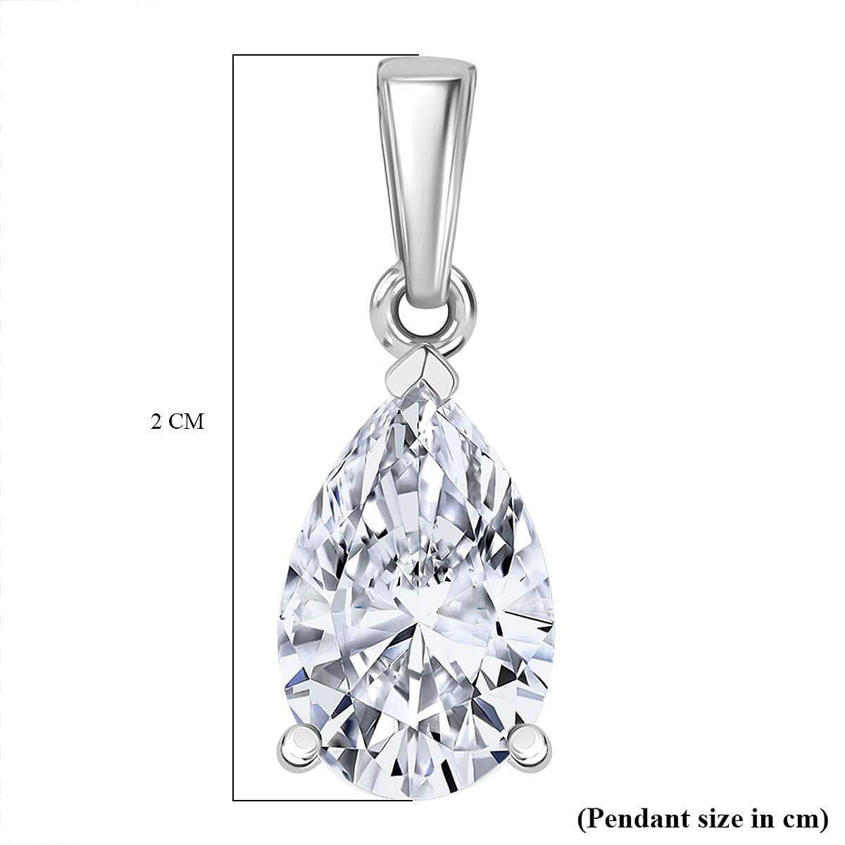 Luxuriant 950 Platinum IGI Certified (VS-EF) Lab Grown Diamond Pendant 2.04 Ct.