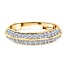 LUXURIANT 0.45 Ct. Lab Grown Diamond Half Eternity Band Ring