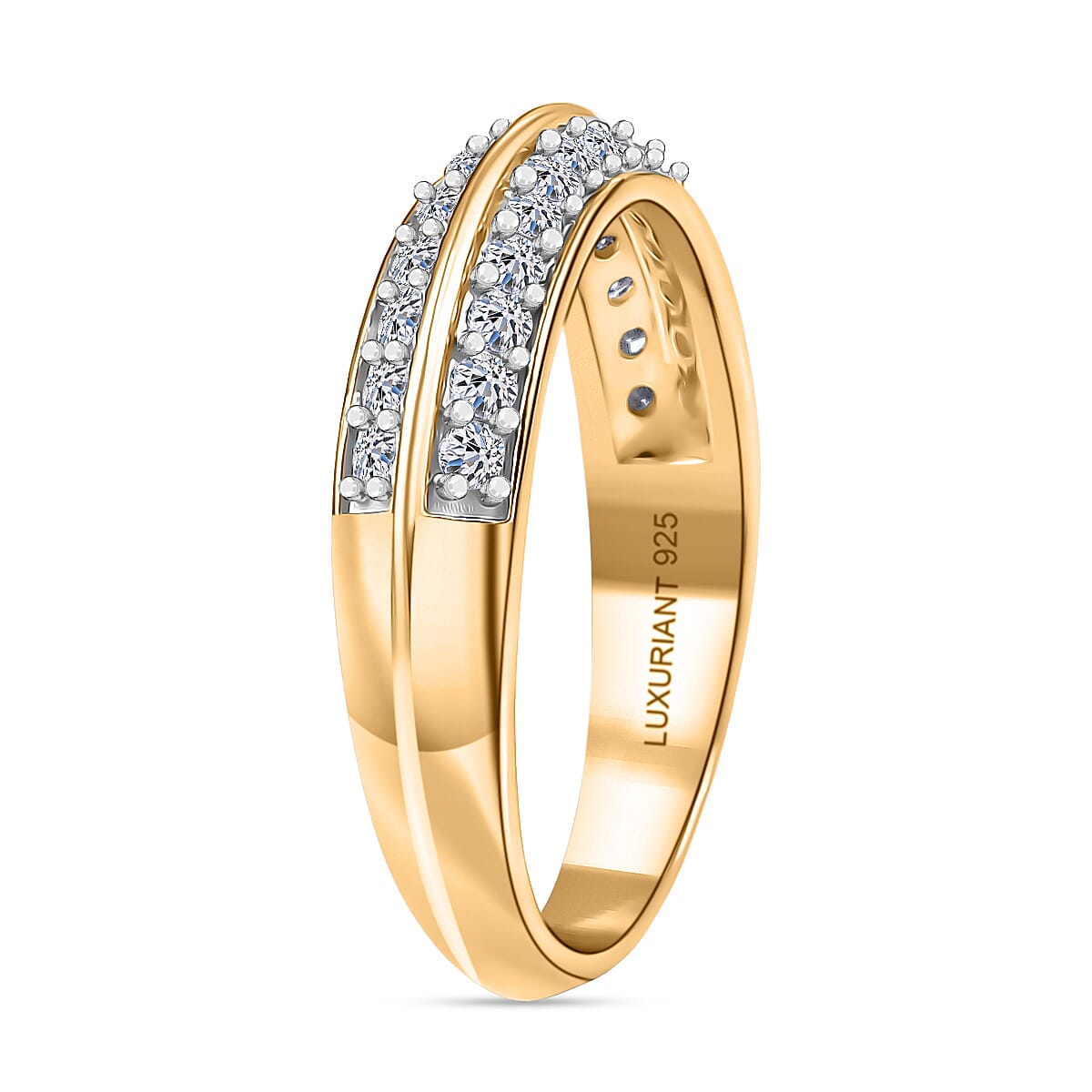 Luxuriant Lab Grown Diamond Half Eternity Band Ring