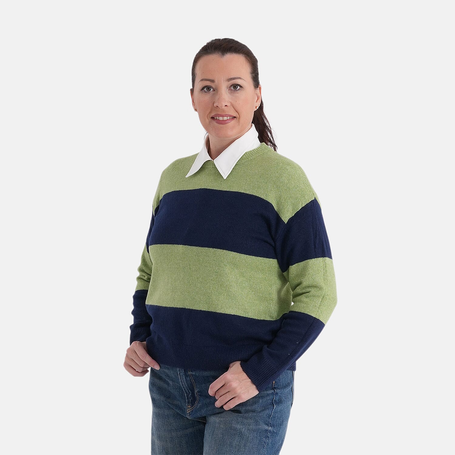 La Marey Casual Striped Crewneck Jumper