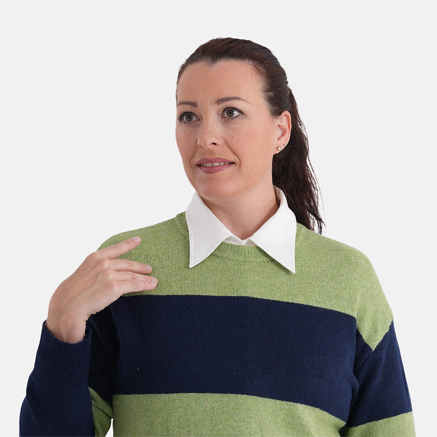 La Marey Casual Striped Crewneck Jumper