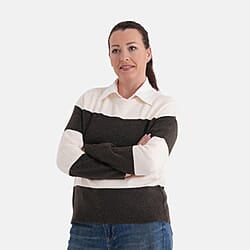 La Marey Casual Striped Crewneck Jumper