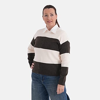https://tjcuk.sirv.com/Products/83/0/8300939/La-Marey-Striped-Jumper-Size-L-XL-Brown-Beige-Navy-Blue_8300939_2.jpg?w=342&h=342