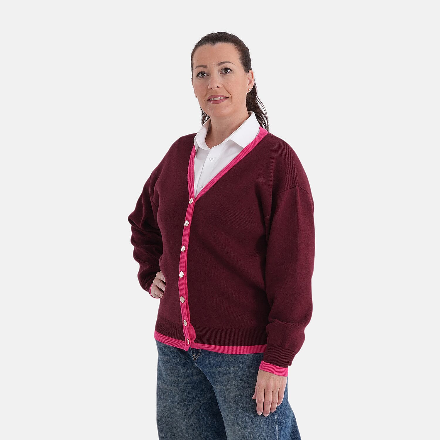 La Marey Striped Cardigan