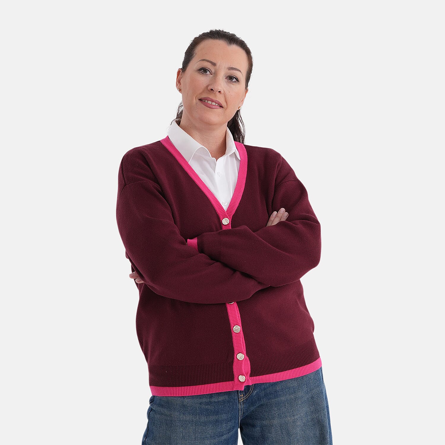 La Marey Striped Cardigan