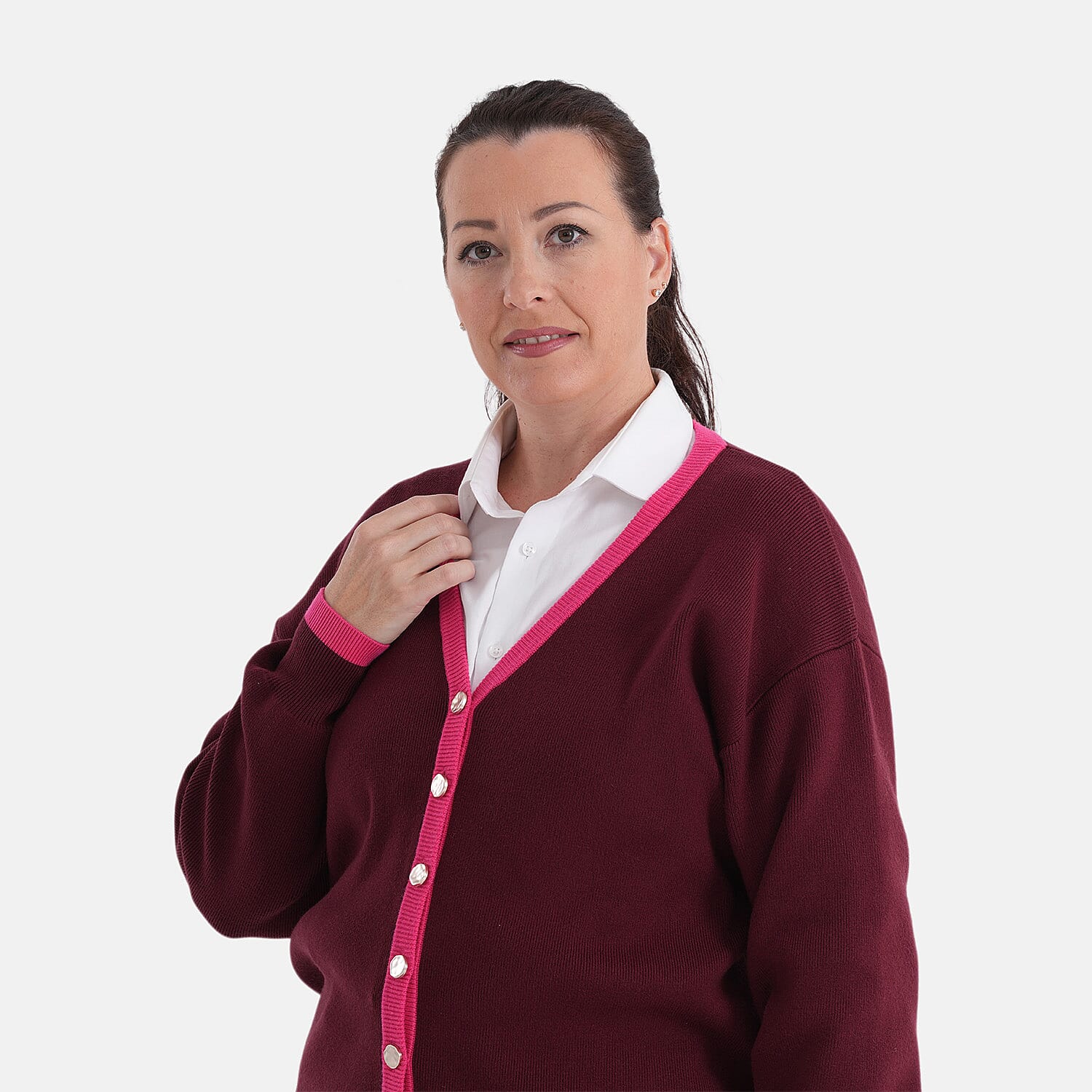 La Marey Striped Cardigan