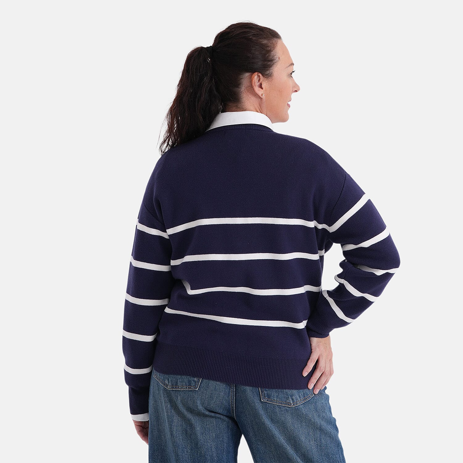 La Marey Striped Cardigan
