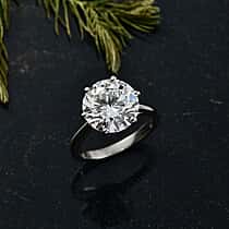 LUXURIANT 5 Ct. Lab Grown Diamond Round-Cut Solitaire Ring in 950 Platinum IGI Certifed (VS-EF)